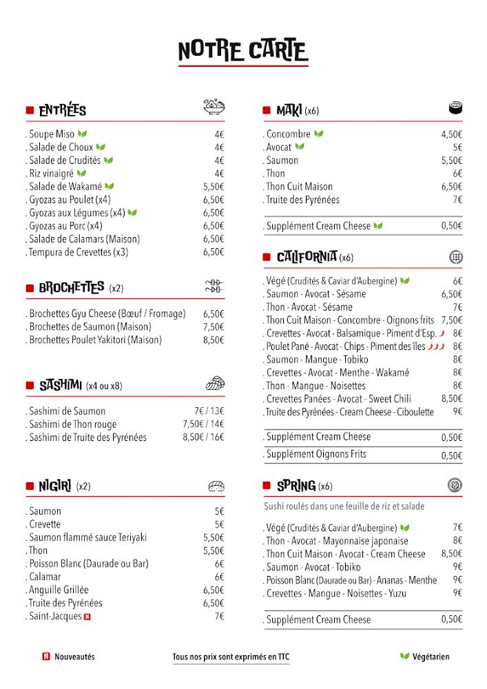 Sushi d'Aqui / Lavaur - Menu Image 1